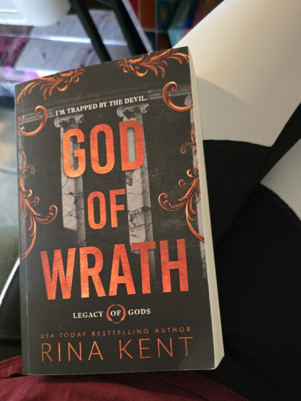 God of Wrath by Rina Kent - Black & Orange Paperback